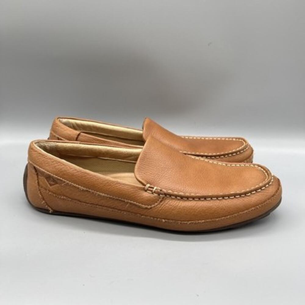 Sperry Shoes Mens 11 Brown Leather Top Sider Driving Moc Loafers Casual Comfort